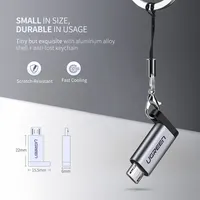 UGREEN Adaptador Micro USB a Tipo C Hembra a Micro USB Macho Conector de conversión Soporte de carga y sincronización de datos