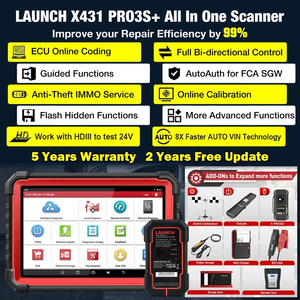 <span class=keywords><strong>LAUNCH</strong></span> X431 PRO3S + 10.1 'Outils de diagnostic automobile Auto OBD2 Tous les systèmes Scanner Codage Guide de test actif Fonction <span class=keywords><strong>Launch</strong></span> <span class=keywords><strong>pro</strong></span> <span class=keywords><strong>3S</strong></span> plus - Product Image 4