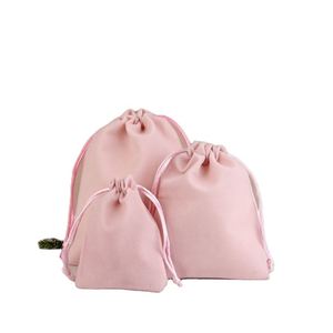 Sacs à bijoux imprimables avec logo personnalisé, sacs en soie pour bonbons de mariage, sacs à cosmétiques en velours avec cordon de serrage - Product Image 2