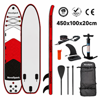 Planche à pagaie gonflable géante 450x100cm, Mega SUP multi-personnes pour le team building et les fêtes aquatiques en famille