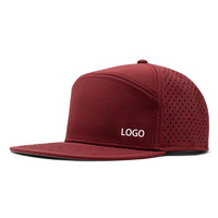 Venta al por mayor de fábrica, gorra de lona unisex de 5 paneles para conductor de camión, gorras de nailon impermeables con logotipo personalizado y cuerda para uso en exteriores