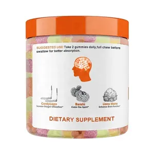 OEM nhãn Vegan Gummy kẹo tập trung tăng cường bộ nhớ nootropics não tăng cường bổ sung nootropic Gummies
