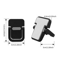 Support d'ordinateur portable pliable et portable, support adhésif invisible avec repose-pieds en métal pour clavier, accessoires essentiels pour ordinateur portable