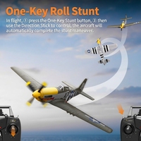 ARTLAND Avion de chasse P51D à moteur brushless transfrontalier avec télécommande Wi-Fi, modèle à aile fixe quatre canaux, chargeur inclus