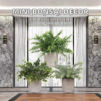 ZhiXia Vente en gros de petites fleurs artificielles en plastique, mini bonsaï 23*8cm, réalistes, faites à la main, imperméables, écologiques, pour l'intérieur/l'extérieur