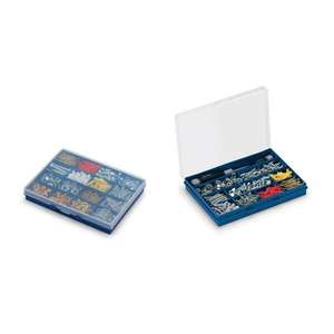 Caja Organizadora de Herramientas Ttake Cassette Basic Store con 12 Compartimentos, Azul, 34.5x25.2x5.5 cm - Product Image 1
