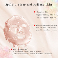Masque en poudre de collagène cristallin de marque propre 500g, rose, hydratant, exfoliant, masque en gelée d'algues marines pour le visage et le corps