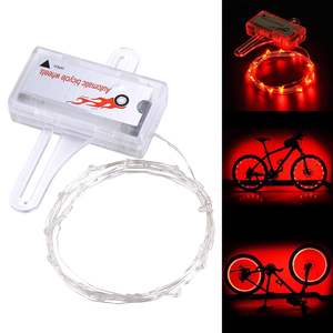 Luz LED para Rueda de Bicicleta, Color Rojo, para Ciclismo Nocturno, Alimentada por Batería, Montaje en el Cuadro Trasero, Linterna, Accesorio para Bicicleta - Product Image 3