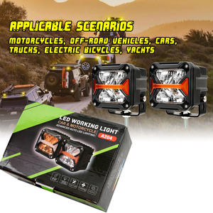 Foco superbrillante de alta potencia, faro auxiliar, luces antiniebla DE ALUMINIO CNC para motocicleta, lámpara LED de conducción todoterreno - Product Image 5