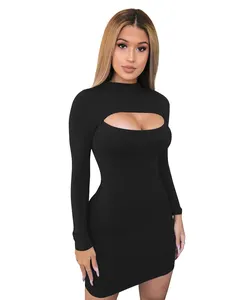 Club Bodycon Clothes In Stock Hollow Out Sexy Corset Mini Dress Sexy Large Size 2 Piece Dresses Women