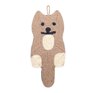 Sisal cat scratching mat/cat scratching board, hanging bear head round, wear-resistant, non-shedding, claw-sharpening mat, cat - Product Image 3
