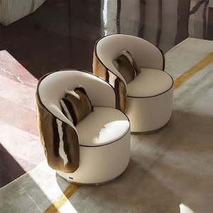 Poltrona <span class=keywords><strong>Fen</strong></span> <span class=keywords><strong>Di</strong></span>, Semplice Sedia Girevole per Soggiorno, Poltrona Singola <span class=keywords><strong>di</strong></span> Lusso per Villa, Sedia per Negoziazioni - Product Image 6