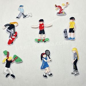 Patchs thermocollants personnalisés brodés avec logo de marque, à succès, pour accessoires vestimentaires - Product Image 3