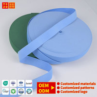 Fabricant OEM de bandes élastiques colorées en gros, bande élastique de 2,5 cm, logo personnalisé, ruban élastique jacquard