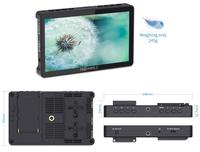 Monitor de Cámara DSLR FEELWORLD F5 PRO V4 4K con Pantalla Táctil, Kit de Instalación y Alimentación F970, Monitor de Cámara Externo para Fotografía