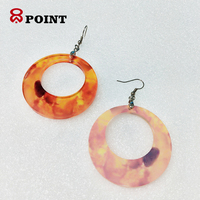 Boucles d'oreilles africaines à impression personnalisée, grande taille, bijoux en acrylique sublimation