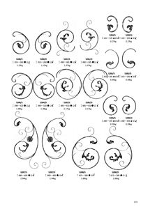 Demi-volute <span class=keywords><strong>en</strong></span> acier <span class=keywords><strong>forgé</strong></span> avec éléments <span class=keywords><strong>en</strong></span> <span class=keywords><strong>fer</strong></span> <span class=keywords><strong>forgé</strong></span> à noyau Pièce détachée pour balustrade de main courante de clôture de portail - Product Image 4