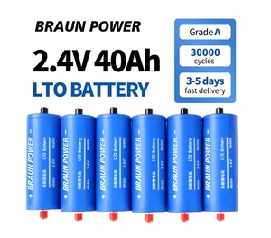 シリンダー2.3v 2.4v Lto66160チタン酸リチウムバッテリー10c 2.3v 30ah 35ah <span class=keywords><strong>40ah</strong></span> 45ah 12v 36v 24v <span class=keywords><strong>48v</strong></span>バッテリーパックLTOバッテリー用 - Product Image 2