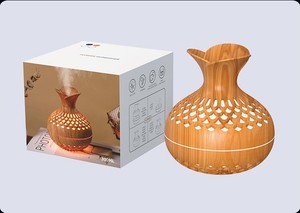 Portable air Humidifier 7 Color Led Night Light Usb Wood Grain Ultrasonic Mist Aroma Diffusers for Home Bedroom Mini Humidifier - Product Image 5