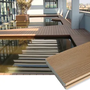 Offre spéciale Kit de terrasse en PVC résistant aux radiations Revêtement de sol extérieur en résine minérale Composite