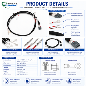 Özel BMS Kablo Demeti Pil Veri Toplama Kablosu Sıcaklık Sensörü OEM - Product Image 3