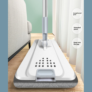 Premium Quality Microfiber <strong>Mop</strong> Set with Self-Wringing <strong>Bucket</strong> Easy Home Cleaning Rectangle Head Plastic <strong>Mop</strong> <strong>and</strong> <strong>Bucket</strong> Wholesale - Product Image 4