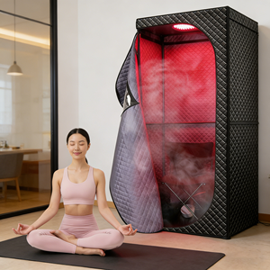 Carpa de Sauna ZT, Sauna Infrarroja Plegable, Sauna Seca y Húmeda, Spa en Casa, Sauna de Cuerpo Completo, Sauna Portátil con Vaporizador de 1500w - Product Image 1