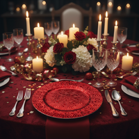 Assiette de présentation en plastique PP gaufrée de 13 pouces, motif tourbillon personnalisé, légère, durable, réutilisable, style américain, pour mariages