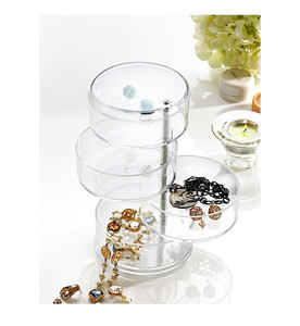 Boîte <span class=keywords><strong>de</strong></span> rangement <span class=keywords><strong>de</strong></span> bijoux rotative transparente à 3/4 couches <span class=keywords><strong>Organisateur</strong></span> <span class=keywords><strong>de</strong></span> <span class=keywords><strong>maquillage</strong></span> <span class=keywords><strong>de</strong></span> bijoux <span class=keywords><strong>rotatif</strong></span> transparent - Product Image 3