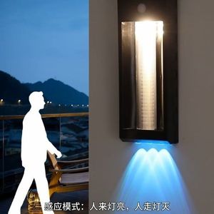 Lampe murale solaire extérieure à LED avec détecteur de mouvement pour jardin, maison, camping, éclairage 1,6W, matériau ABS - Product Image 4