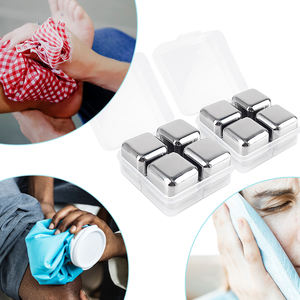 Rocas de cubitos de hielo reutilizables de acero inoxidable para whisky Bourbon y bebidas, regalo genial para amantes del whisky, accesorio para bebidas - Product Image 5