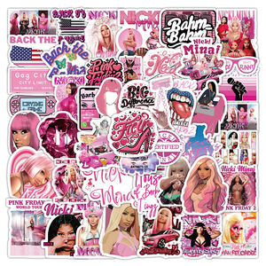 60 autocollants graffiti <span class=keywords><strong>sexy</strong></span> Nicki Minaj pour téléphone et décoration murale, autocollants du célèbre rappeur, album Anaconda - Product Image 1