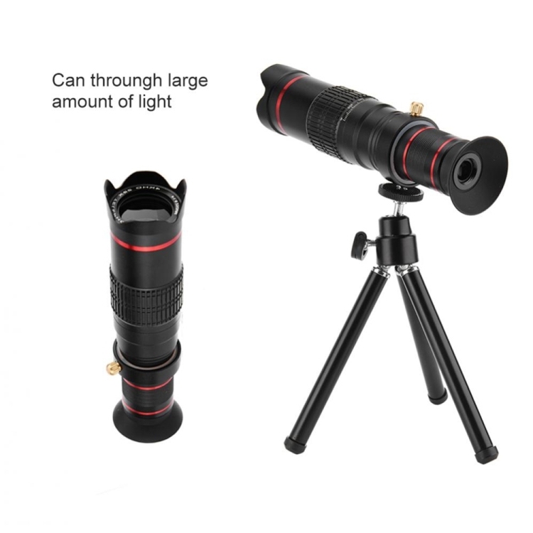 22X Universal Telephoto Camera Lens – Zoom Telescope with Tripod Mount & Smartphone Clip - View 2