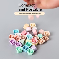 Aksesoris keycap DIY clicker berbentuk hati macaron lucu, mainan fidget clicker, set mainan clicker DIY