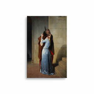 Francesco Hayez The Kiss: Printed Canvas Artwork, Classic Romance,<b>WRAPPED</b> CANVAS - Product Image 2