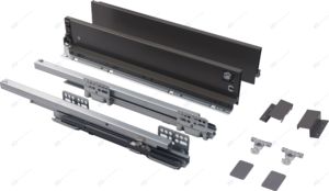 3D điều chỉnh tải mang tủ bếp đồ nội thất ngăn kéo hệ thống trượt kim loại mỏng hộp mỏng Hộp ngăn kéo trượt - Product Image 3