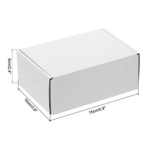 Nhà máy phân hủy sinh học cứng nhắc các tông màu trắng quần áo sản phẩm carton sóng bưu phẩm hộp giấy bao bì - Product Image 3