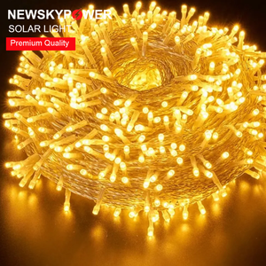 Guirnalda de Luces <span class=keywords><strong>Solares</strong></span> de 400 LED con 8 Modos y Batería de 2400 mAh para Decoración de Jardín, Fiestas y Eventos Especiales - Product Image 1