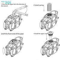Potence de vélo SeeMore ultralégère en aluminium CNC, 7 degrés, 90 mm, amortissante, pour VTT, 31,8 mm, suspension à ressort 15-20 mm, pour vélo de route