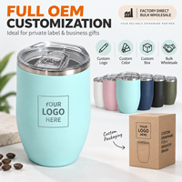 Gobelet à café OEM GY 2022, 12 oz, acier inoxydable 304, logo personnalisé, couleur, matériau et emballage pour les distributeurs