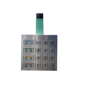 Tùy Chỉnh 4X4 Matrix Thép Không Gỉ Công Nghiệp Nút Bàn Phím Vandal Proof Rugged Kim Loại Bàn Phím Màng <span class=keywords><strong>Switch</strong></span> - Product Image 3