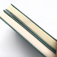 Agenda A5 personnalisé imprimé avec couverture en cuir et lin de haute qualité, reliure cousue, planificateur quotidien et mensuel avec dorure à chaud