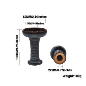 De cerámica hookah cabeza vórtice Hookah tazón para fumar Shisha - Product Image 6