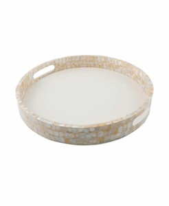 ถาดเสิร์ฟไม้และไม้ไผ่สำหรับร้านอาหารโรงแรมถาดเสิร์ฟพร้อมฝังมุกลายแม่ของไข่มุก - Product Image 6