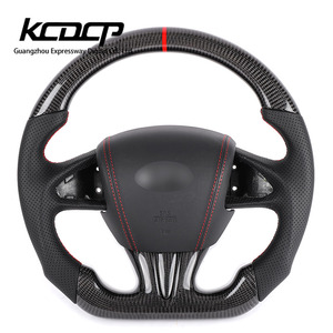 Volant personnalisé en fibre de carbone véritable et PU pour <span class=keywords><strong>Infiniti</strong></span> Q30 Q50 QX50 Q60 QX60 - Product Image 1