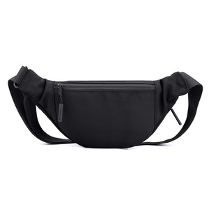 Sac banane de sport en toile de nylon imperméable avec logo personnalisé, motif brodé et imprimé, fermeture éclair, à porter en bandoulière, à la taille ou sur la poitrine - Product Image 6