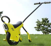 Monocycle à pousser pour enfants, vélo à roue unique parent-enfant