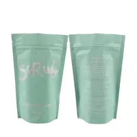 Impression numérique, étiquette OEM, sachets de sel de bain pour aromathérapie naturelle, 4oz 5oz, emballage pour gommage corporel, utilisable pour les tampons