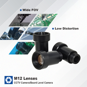 Lentilles de sécurité industrielle de <span class=keywords><strong>contact</strong></span> M12 5MP Fisheye avec IR pour caméras à monture C/CS - Product Image 1