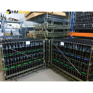 Paniers de grillage de <span class=keywords><strong>magasin</strong></span> de conteneur de stockage en acier en métal empilables du fournisseur <span class=keywords><strong>chinois</strong></span> pour la bouteille de vin de stockage - Product Image 6